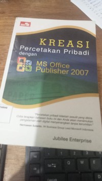 Image of Kreasi percetakan pribadi dengan MS office publisher 2007